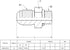 (4-PACK) 6400-04-02-O Hydraulic Hose Adapter Fitting - 1/4" Male JIC 37° Flare × 1/8" Male O-Ring