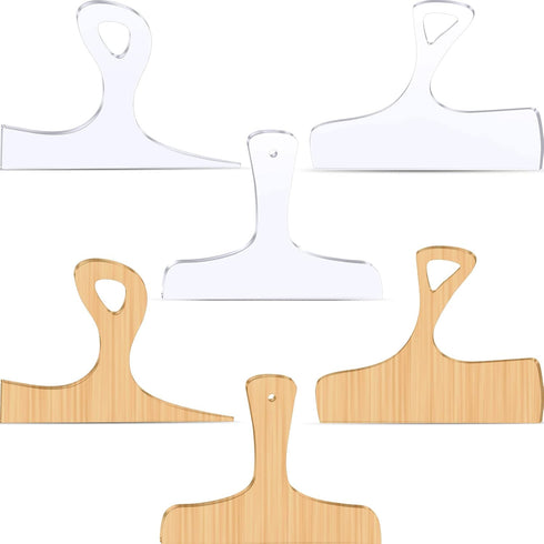 Maitys 3PCS Router Templates for Woodworking, Large Charcuterie Board Handle Template, Clear Acrylic Cutting Board