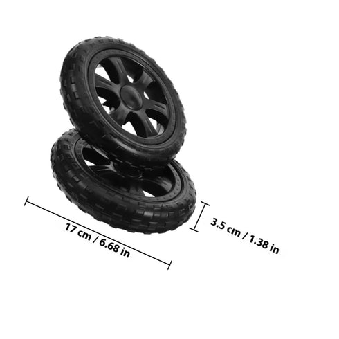 4pcs NOLITOY Heavy Duty Shopping Cart Replacement Wheels for Folding Grocery Trolley with Snowflake Design Sturdy