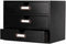 Wooden Storage Box Rustic Desktop Organizer with 3 Drawers, Office Desk Accessories Shelf for Craft Storage