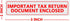 Important Tax Return Document Enclosed Stickers for Window Security Envelopes, 500 Pcs Per Roll