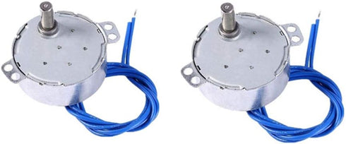 Yosoo 2pcs Synchronous Turntable Motor 50/60Hz AC 100~127V 4W for Hand-Made, School Project, Model (15-18RPM)