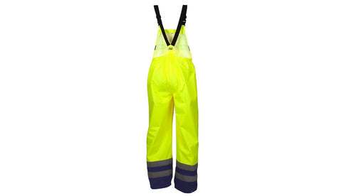 RRWB3110X5 5X Pyramex PU/Poly hi vis bib pants - size large