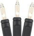 5 20 Bulbs Bulbs 4-Inch Novelty Lights Feet Vintage Short Mini Light String, Clear on Black Wire, Spacing Fairy Lights