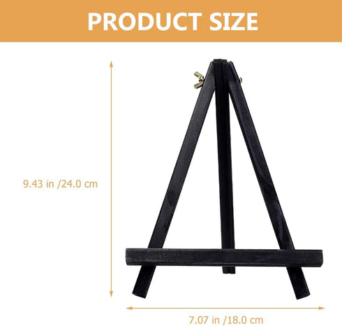 TEHAUX Mini Easel Tripod - Wooden Display Stand for Tabletop Canvas, Photo Easel, and Card Easel