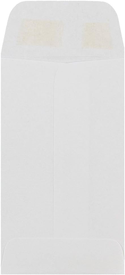 JAM PAPER #3 Coin Business Commercial Envelopes - 2 1/2 x 4 1/4 - White - 50/Pack by JAM Paper