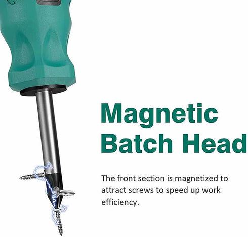 Buspoll Screwdriver Set - Rubber Anti-Skid Handle Stubby Magnetic Head Slotted/Phillips Screwdriver