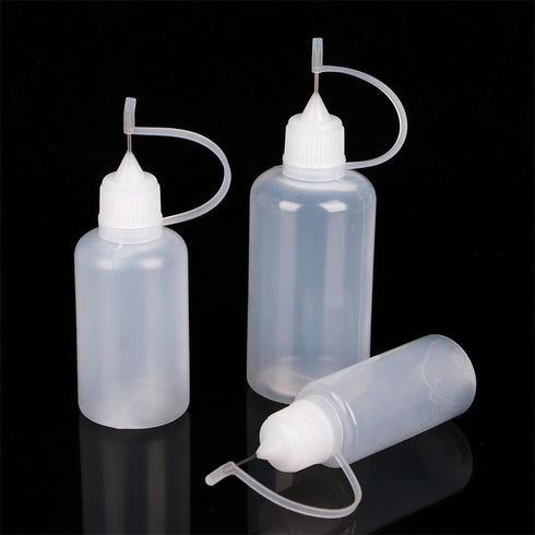 Kopida 5PCS Refillable Bottles, Needle Tip Squeezable Liquid Bottle, 5/10/20/30/50ml Empty Dropper Bottles