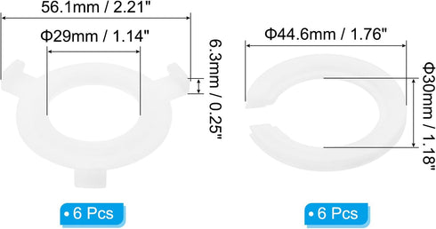 E27 E14 12pcs PATIKIL to Lamp Shade Rings, Lampshade Adapter Reducing Rings Converters Light Holder for Table Floor