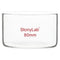 stonylab Crystallizing Dish, 100 ml, O.D. 80 mm, Thick-Wall High Borosilicate Glass, Flat Bottom, No Spout Lab Glassware