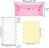 Cash Envelope Wallet with 6pcs Divider with Pockets and 2pcs Monthly Tab Stickers Set Reusable Budget Envelopes Pink Glitter PVC Money Bag Pouch Organizer for Budgeting Bill Receipt Coupons by MEI YI TIAN