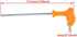 Utoolmart T Handle Allen Wrench 4mm/0.16inch Metric Double Head T-Handle Hex Key Wrench 151mm/5.94inch Total Length by Utoolmart