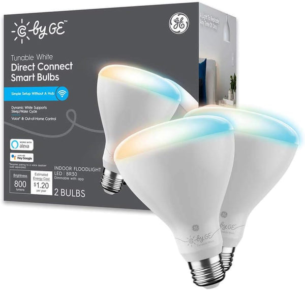GE Lighting Tunable White Direct Connect Recessed LED Flood Light Bulbs with