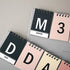 D-Day Perpetual Desk Calendar, D-Day Count Down Flip Calendar Desktop Easel Calendar, Spiral Bound Planner with