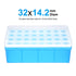 uxcell Tube Rack Polypropylene 32-Well Blue for 5ml