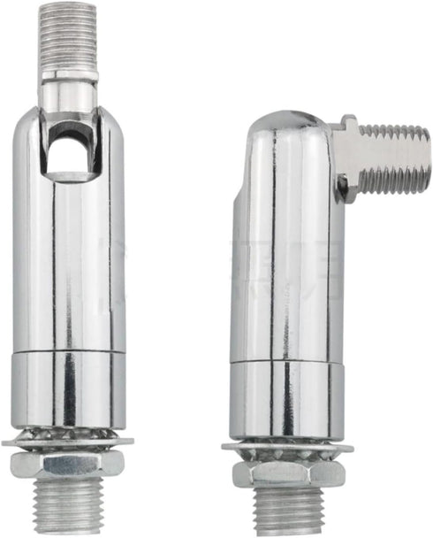 RecDec 2 Pack Sloped Ceiling Light Adapter Adjustable Angle Connector Rods for Semi Flush Mount Ceiling Light Fixture