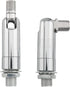 RecDec 2 Pack Sloped Ceiling Light Adapter Adjustable Angle Connector Rods for Semi Flush Mount Ceiling Light Fixture