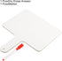 PATIKIL Dry Erase Answer Paddle, 10" x 8" Double Sided Handheld Whiteboard for Home Office Study, White