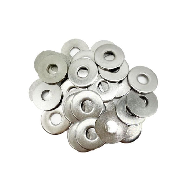 M8 Washers 30pcs, 304 Stainless Steel M8 X 24mm Flat Penny Washers, Large OD Chrome Washers for Screws & Bolts