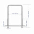 4 Sets 304 Stainless Steel Square U-Bolts, 3.15" Inner Width, 4.72" Length with Nuts for Trailer, Boat Industrial Parts