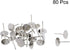 uxcell Upholstery Nails Tacks, 16mm x 25mm Flat Head Furniture Nails, Silver Tone, 80 Pcs for Sofa, Headboards