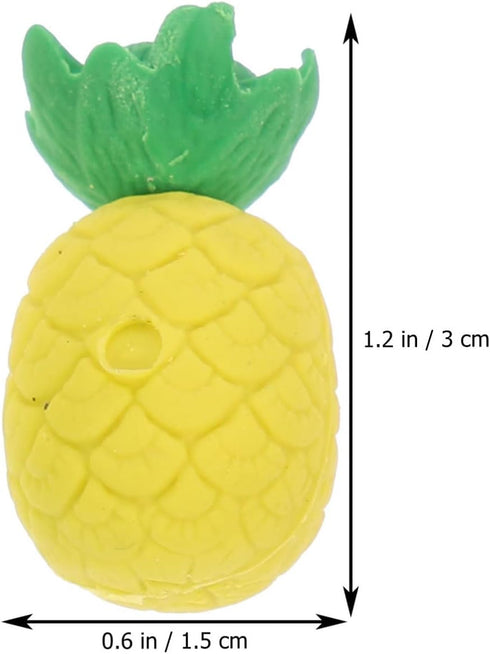 NUOBESTY 30Pcs Mini Pineapple Erasers, Cute Pencil Erasers in Pineapple Shape for Kids Party Bag Favors, Classroom