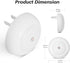 0.5W, 2 Pack fesnne Night Light, Night Lights Plug into Wall, Dusk to Dawn Sensor Warm White Led Night Light Nightlight