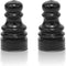 OMOBANU 2PCS Chess Finials for Lamps Antique Black Compatible with Thread 1/4-27 Lamp