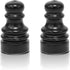 OMOBANU 2PCS Chess Finials for Lamps Antique Black Compatible with Thread 1/4-27 Lamp