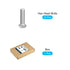 Hex Bolts (1/2-13x2") 10Pcs - 304 Stainless Steel Fully Threaded Hex Head Screw Bolt for Furniture Repair