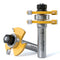 FivePears Tongue and Groove Router Bit Set, 1/2" Shank, T Shape Wood Milling Cutter (2pcs)