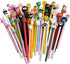 sencoo Cute Cartoon Black Gel Ink Pens, Kawaii Birthday Present for Students, 100 Pens + 100 Refill + 1 Notebook