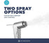 Niagara Luxury Handheld Bidet Sprayer Adjustable Water Pressure for New and Existing Toilets, Mounted to Wall