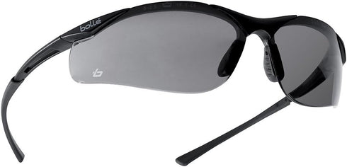 Boll Safety 253-CT-40045 Contour Safety Eyewear, Semi-Rimless Nylon Frame, Smoke Lens
