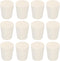 MECCANIXITY Rubber Tapered Plug, 17mm to 23mm Solid Test Tubes Bungs Stopper White for Lab Home, 12 Pieces