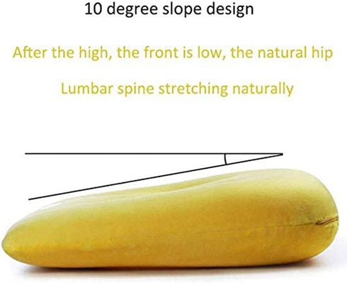 Diumy 46x36x8cm Orthopedic Seat Cushion,Memory Foam Double Hole Cushion,Sit Bone Relief Cushion for Butt,Lower