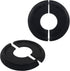 Piutouyar Black Split Ceiling Medallion, 2 Pcs 10" OD x 4" ID PU