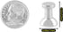Magnetic Push Pins for Refrigerator, 16pcs Brushed Nickel for Office, Whiteboard, Map Magnets