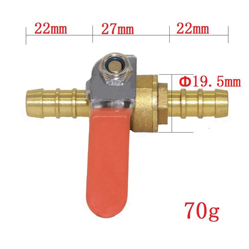 Joywayus 3/8" Barb x Barb 2 Way Union Ball Valve, Brass Shut Off Hose Fitting