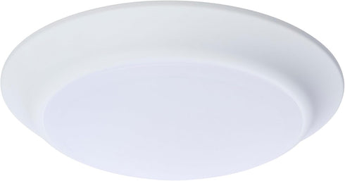 Satco 62-1805R1 7 Inch LED Disk Light, 6.5W, CCT Selectable 2700K-5000K, 615 Lumens,