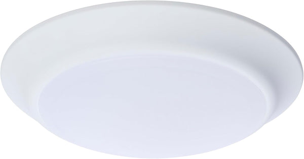 Satco 62-1805R1 7 Inch LED Disk Light, 6.5W, CCT Selectable 2700K-5000K, 615 Lumens,