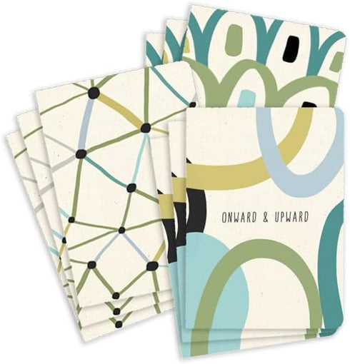 Hallmark Business Assorted Lined Notebooks, 9 Pack (Onward & Upward, 3 Designs) for Employee Gifts