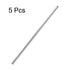 uxcell 5mm x 300mm 304 Stainless Steel Solid Round Rod for DIY Craft - 5pcs