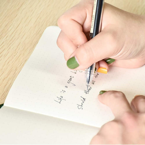 AUHOKY 24Pcs 0.35 mm Black Gel Ink Pens, Extra-Fine Ballpoint Pens for Office & School Stationery