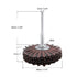 YXQ Abrasive Cloth Flap Wheel Sander 120 Grit 1/4-Inch Aluminum Oxide Shank for Woodworking Root Carving Furniture Polishing