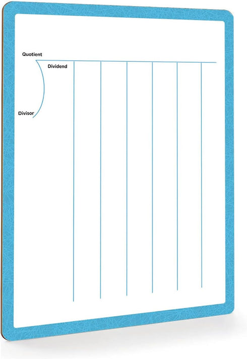 Dry Erase Division & Multiplication Chart White Board 9" x 12", Double Side Table Math Manipulatives for Kids