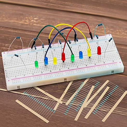 Aniann 1280 Pieces Resistor Kit - 64 Values 1% Assorted Resistors 1 Ohm-10M Ohm for DIY Projects