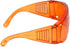 Calabria Orange Fitover Dental Safety Glasses, Protection for Teeth Whitening LED Light, Blue/Red Light Goggles