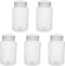 Othmro 5Pcs 200ml Plastic Lab Cylindrical Chemical Reagent Bottle for Liquid Storage