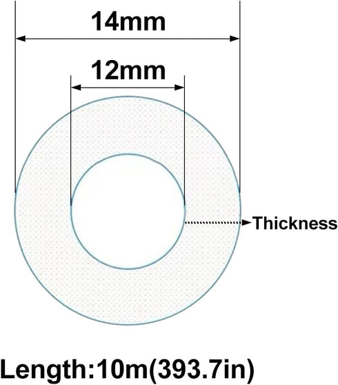 ECYC Ltd 32.8 12mm 14mm Feet Transparent Flexible Silicone Tubing, Soft Food Grade Silicone Tubes High Temperature Pure